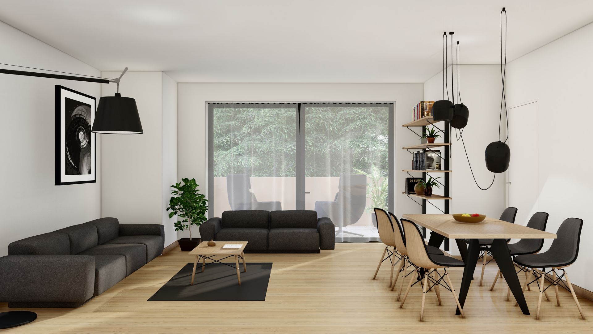 un gruppo di persone si siede attorno a un tavolo con cibo e vino