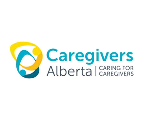 The logo for caregivers alberta caring for caregivers