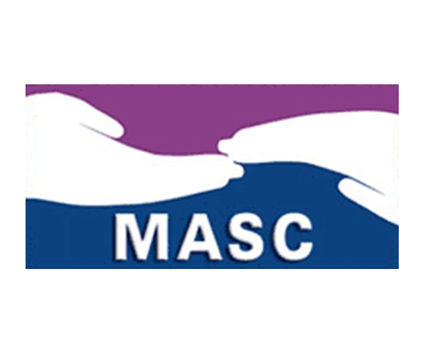 A logo for masc with two hands holding each other