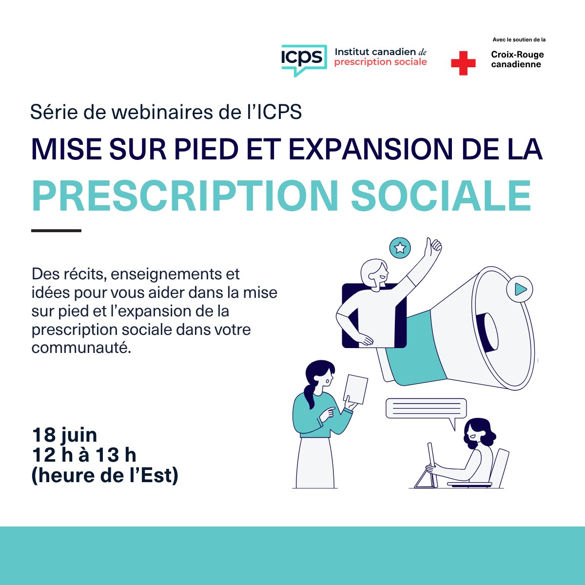 A poster that says `` mise sur pied et expansion de la prescription sociale ''.