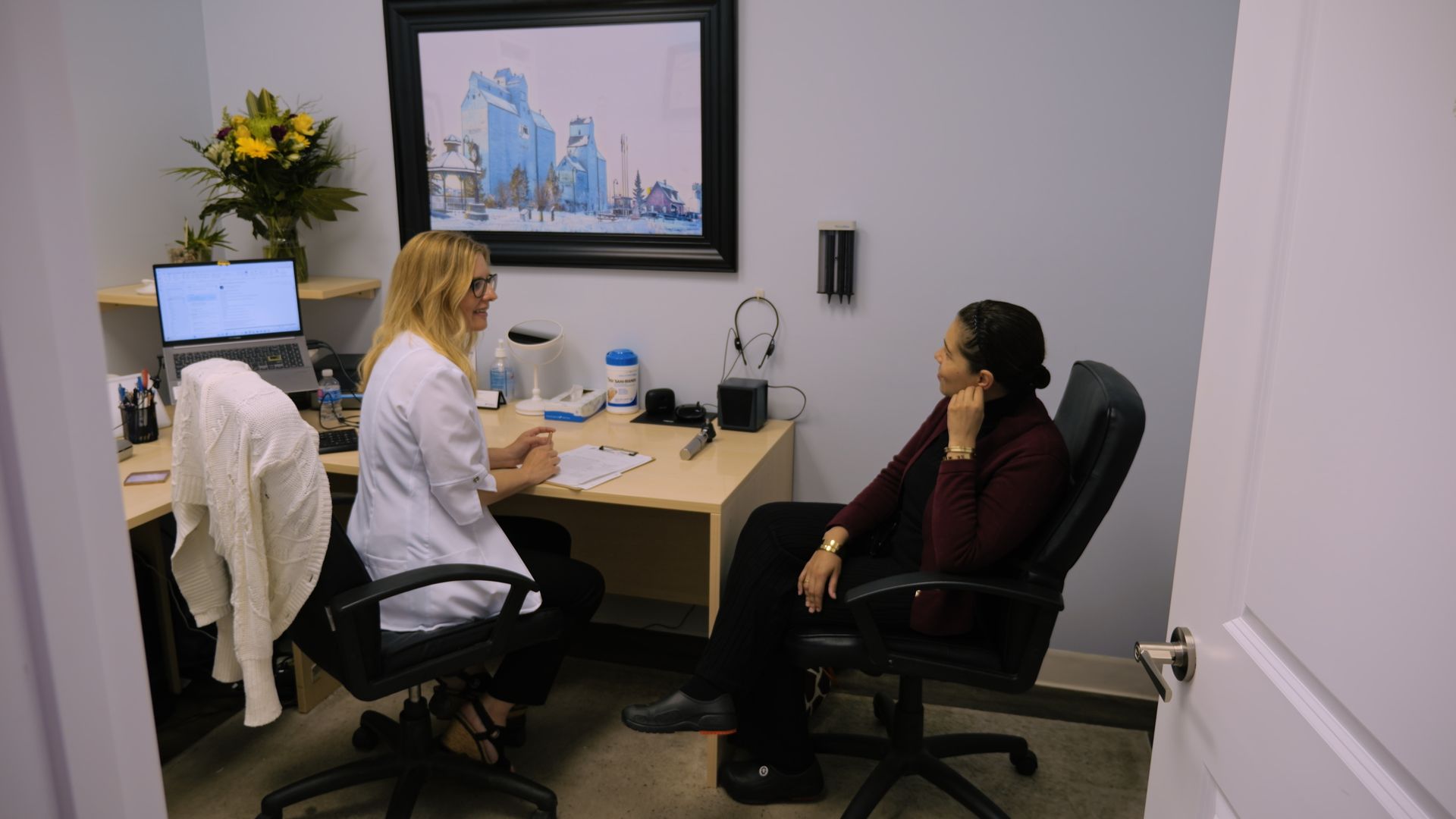Frequency Hearing assisting a client from Beaumont Alberta evaluate funding options to purchase hearing aids.