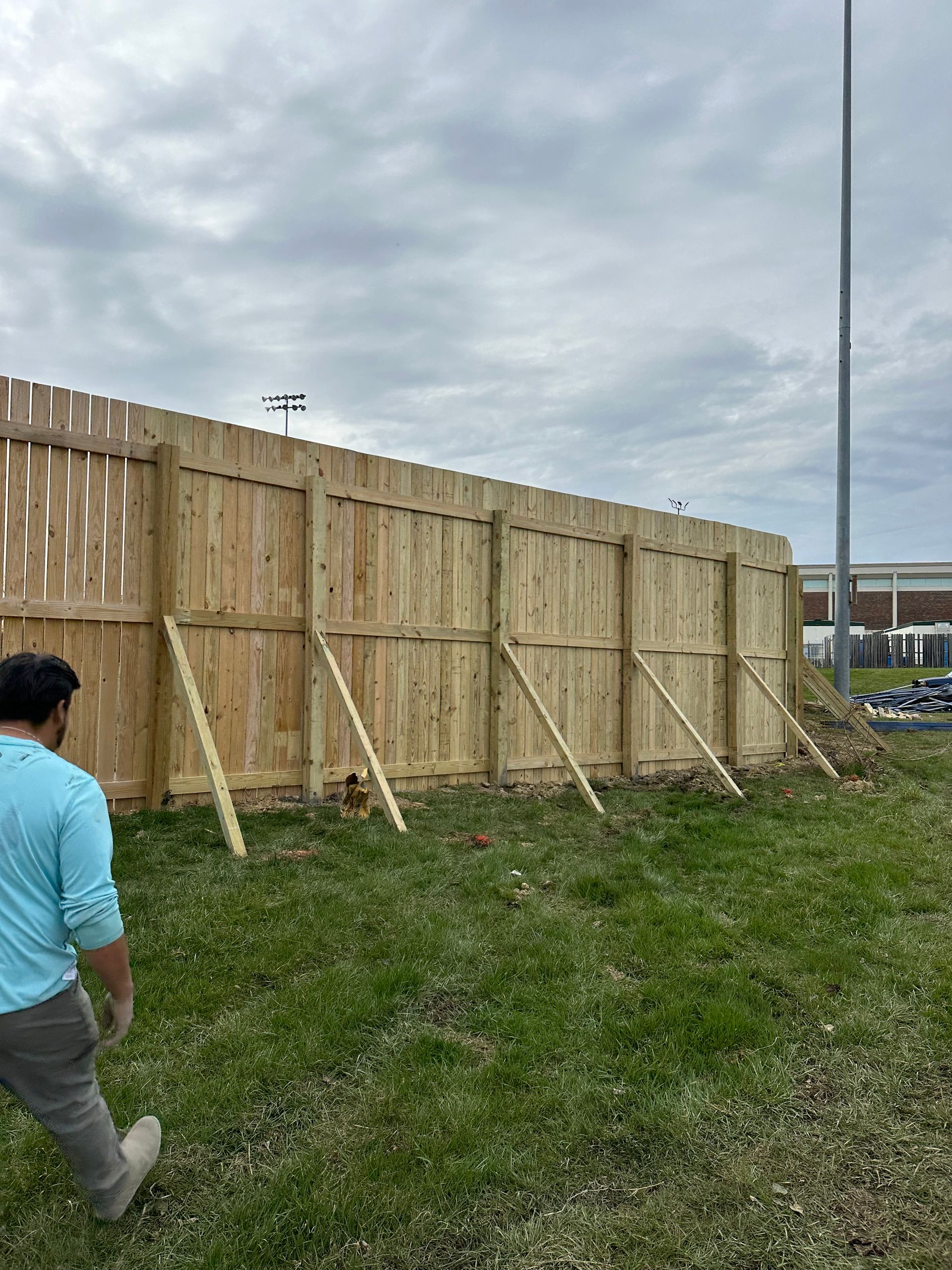 Baseball Field With New Wooden Fence — Lexington, KY — Chafin Fence LLC