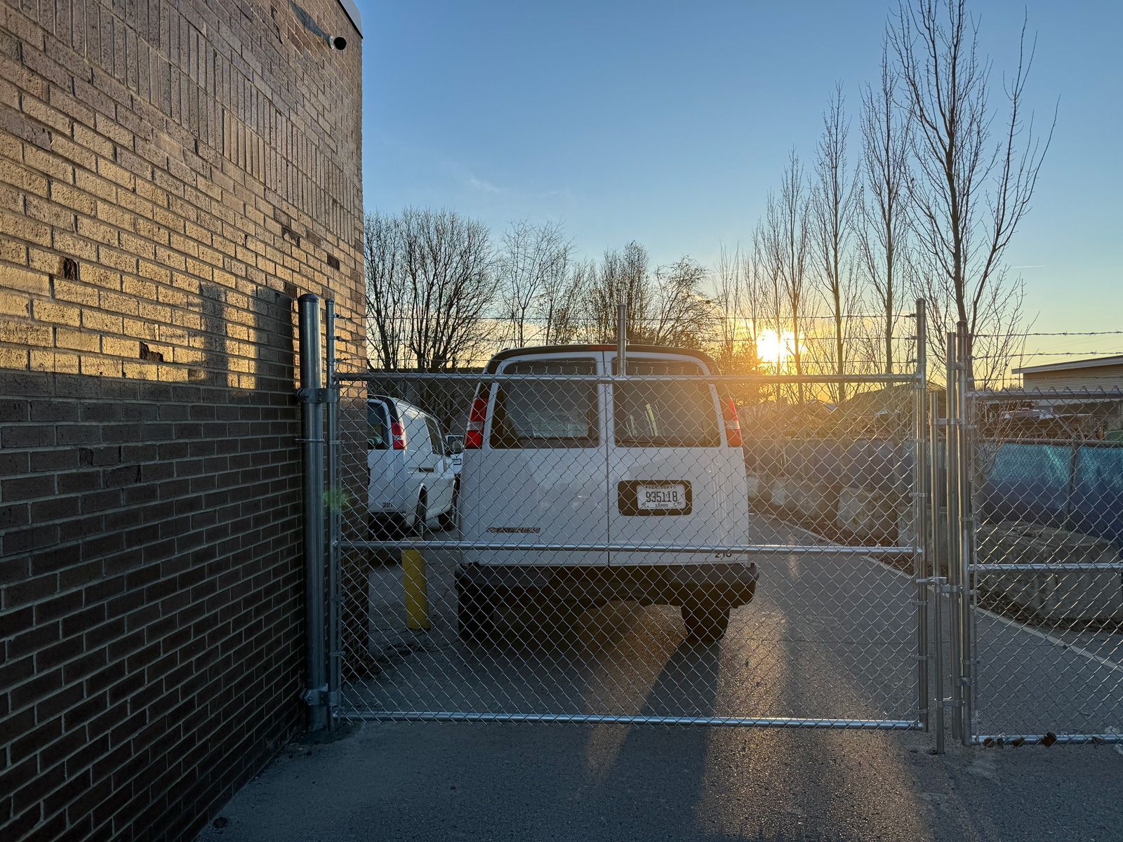 Commercial Chain Link Barb Wire Gate — Lexington, KY — Chafin Fence LLC