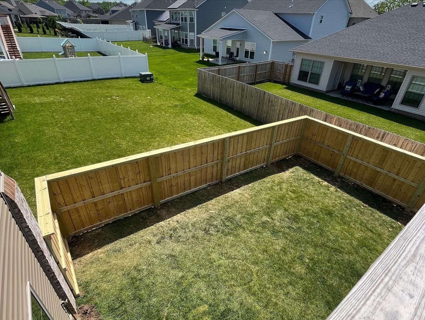 Modern House with Fence — Lexington, KY — Chafin Fence LLC