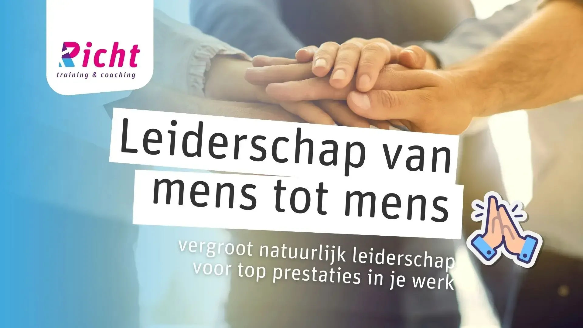 Banner leiderschap van mens tot mens