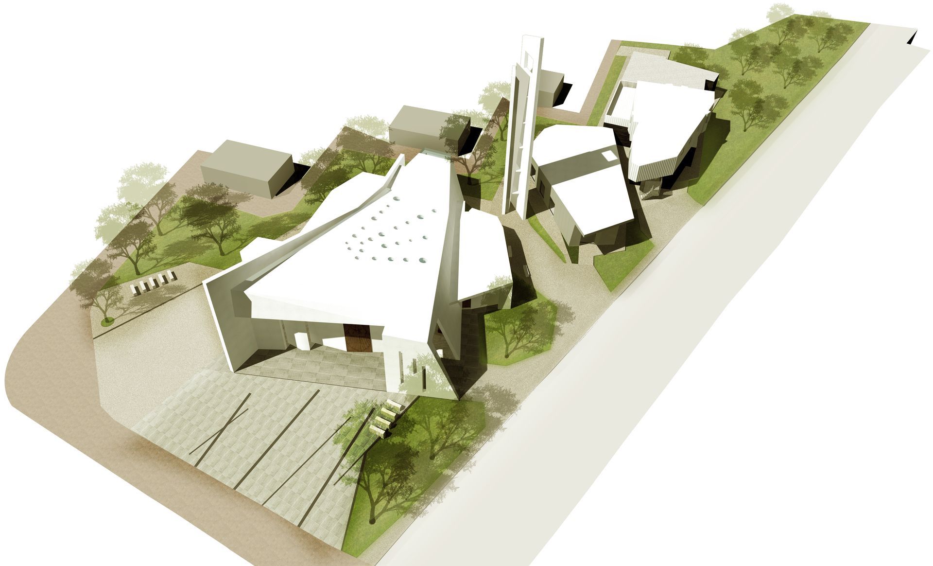 Architettura vista assonometrica Architetto Emiliano Spaziani