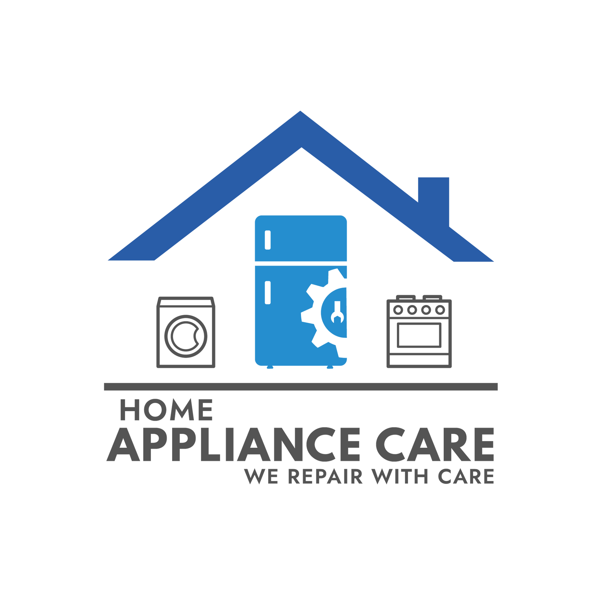a logo for home appliance care , a company that repairs appliances .