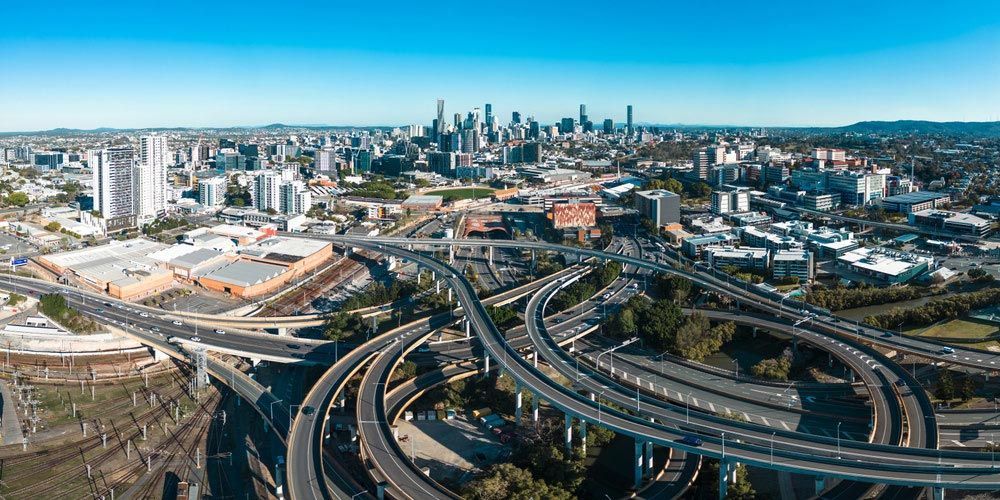 An Aerial View of a City With a Lot of Highways Going Through It — DecoGlaze in Camden, NSW