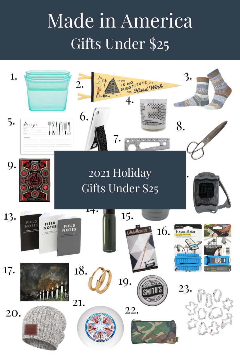 Made in America Holiday Gift Guide: Gifts Under $25