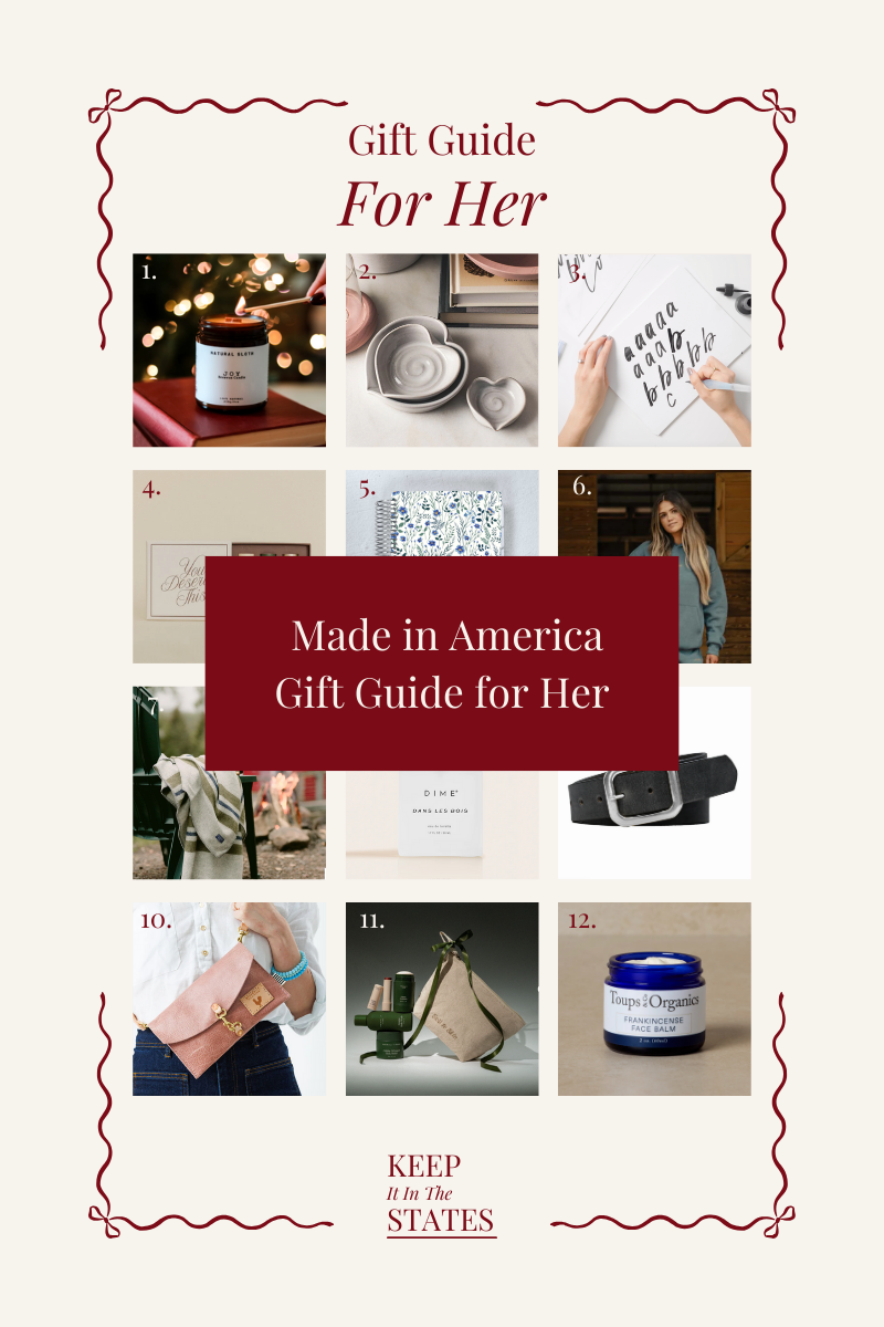 American Made Holiday Gift Guide for Her