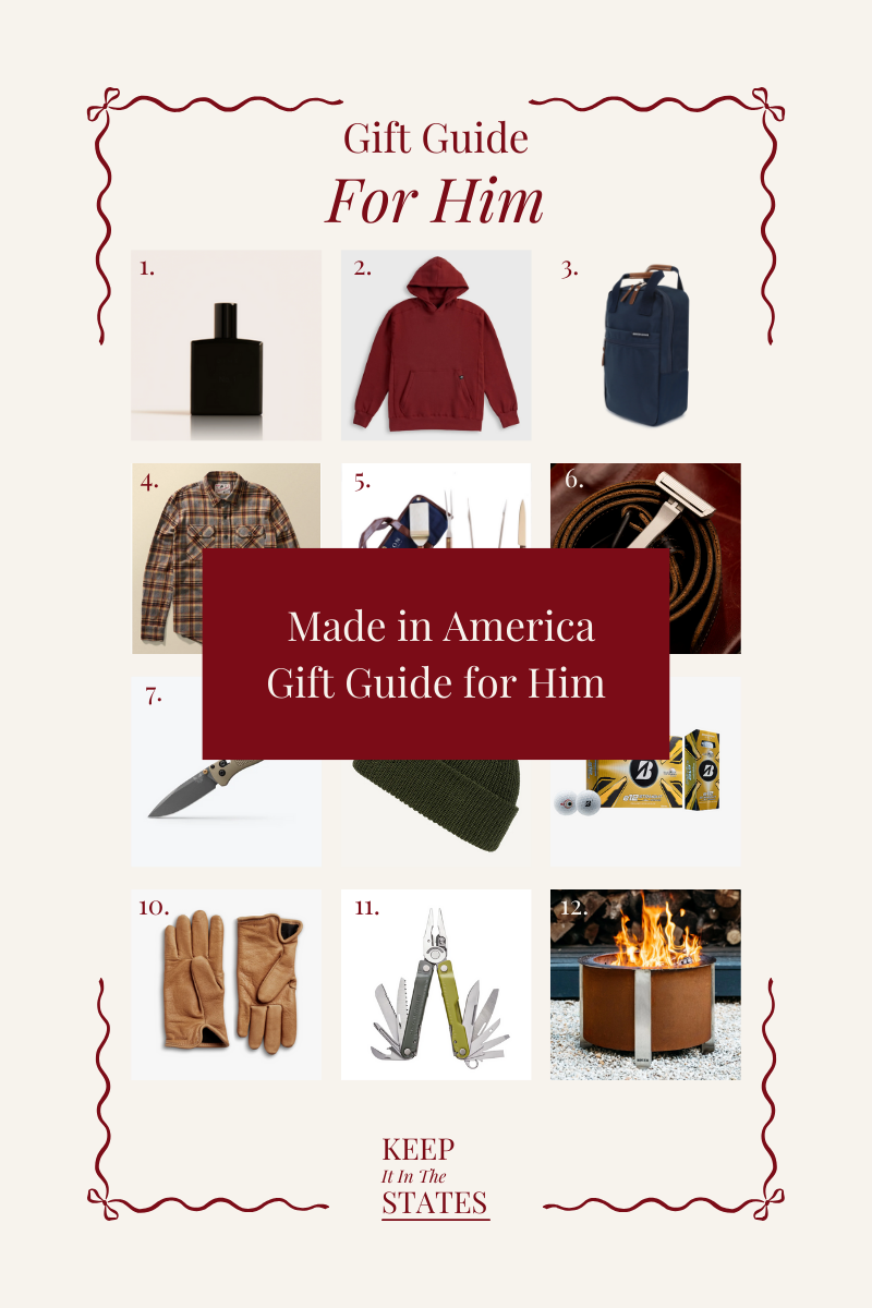 American-Made Holiday Gift Guide for Him