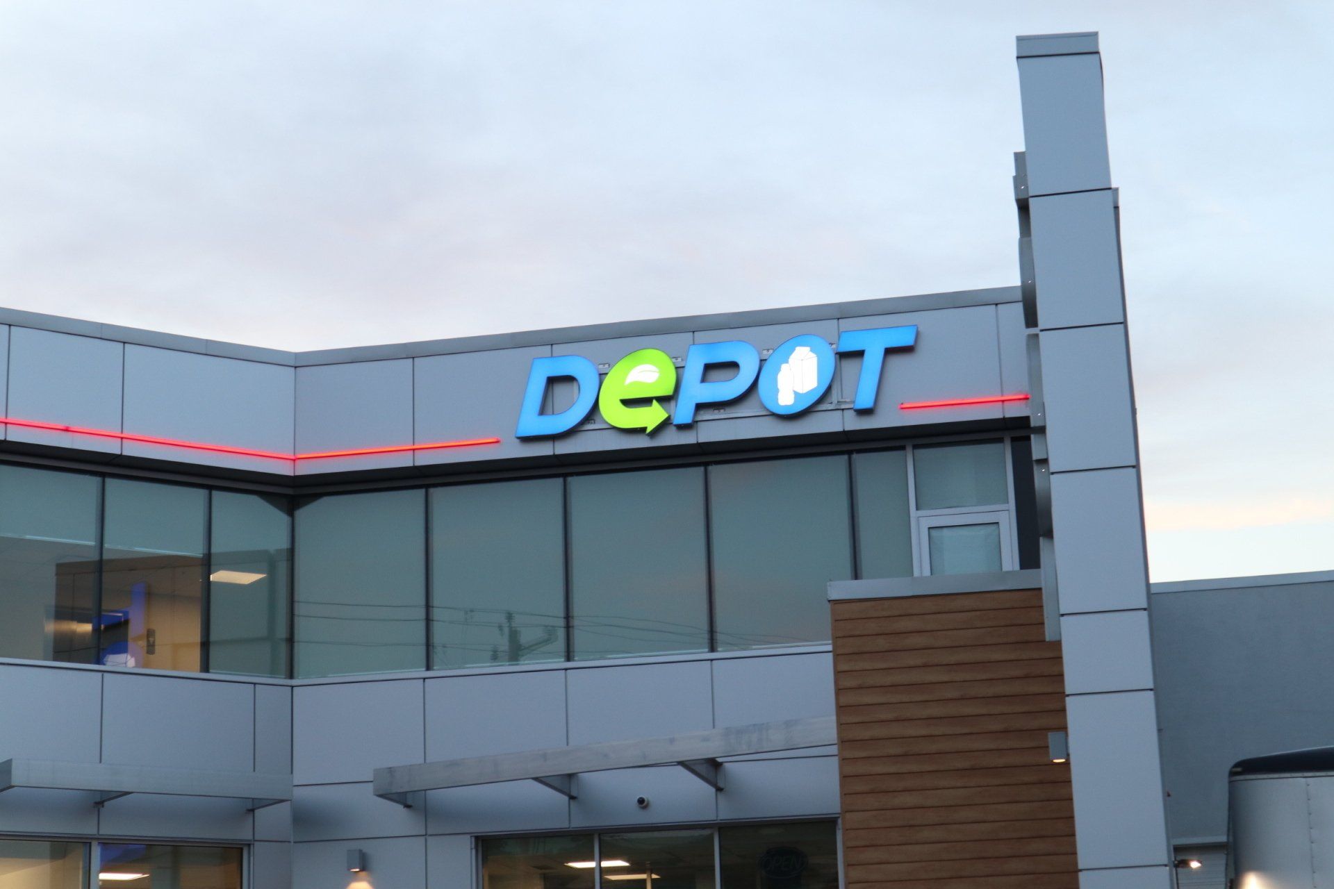 a building with the word depot on it