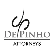 Logo for De Pinho Attorneys, featuring stylized initials 