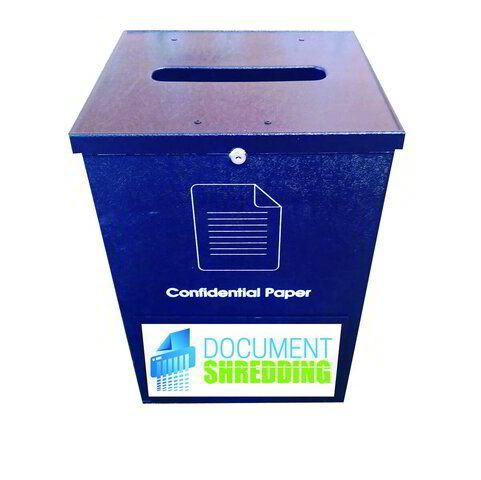 Container for confidential documents to be shredded by Documentshredding in Pretoria.