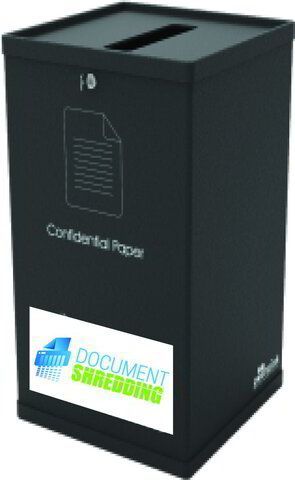 Monthly paper shredding container for Documentshredding clients in Pretoria North.