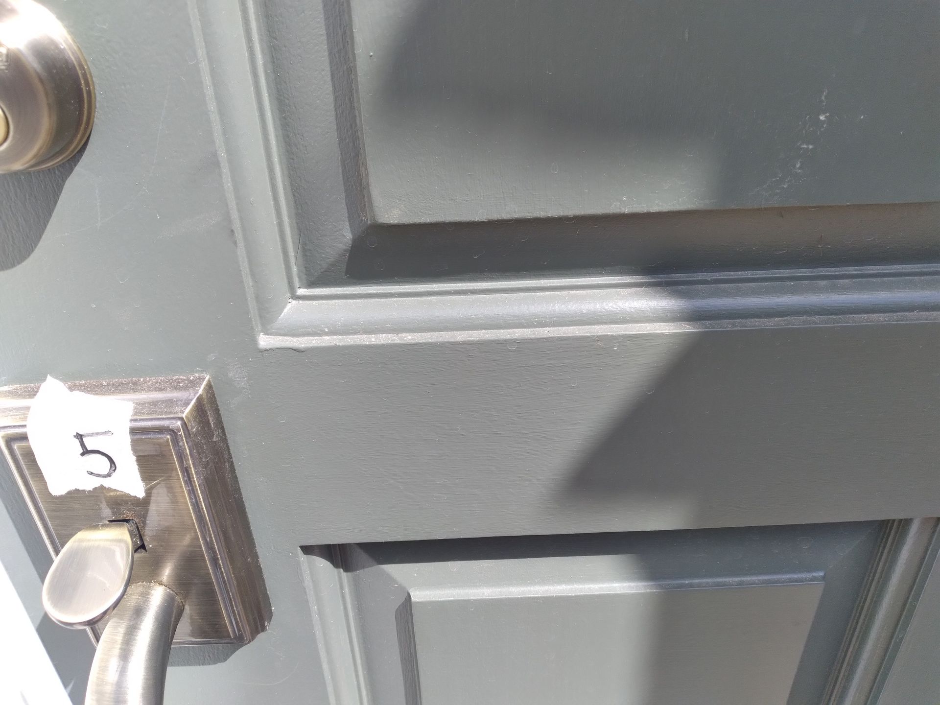 A Close up Of a Door with The Number 5 on It | Narvon, PA | JDH Custom Millwork