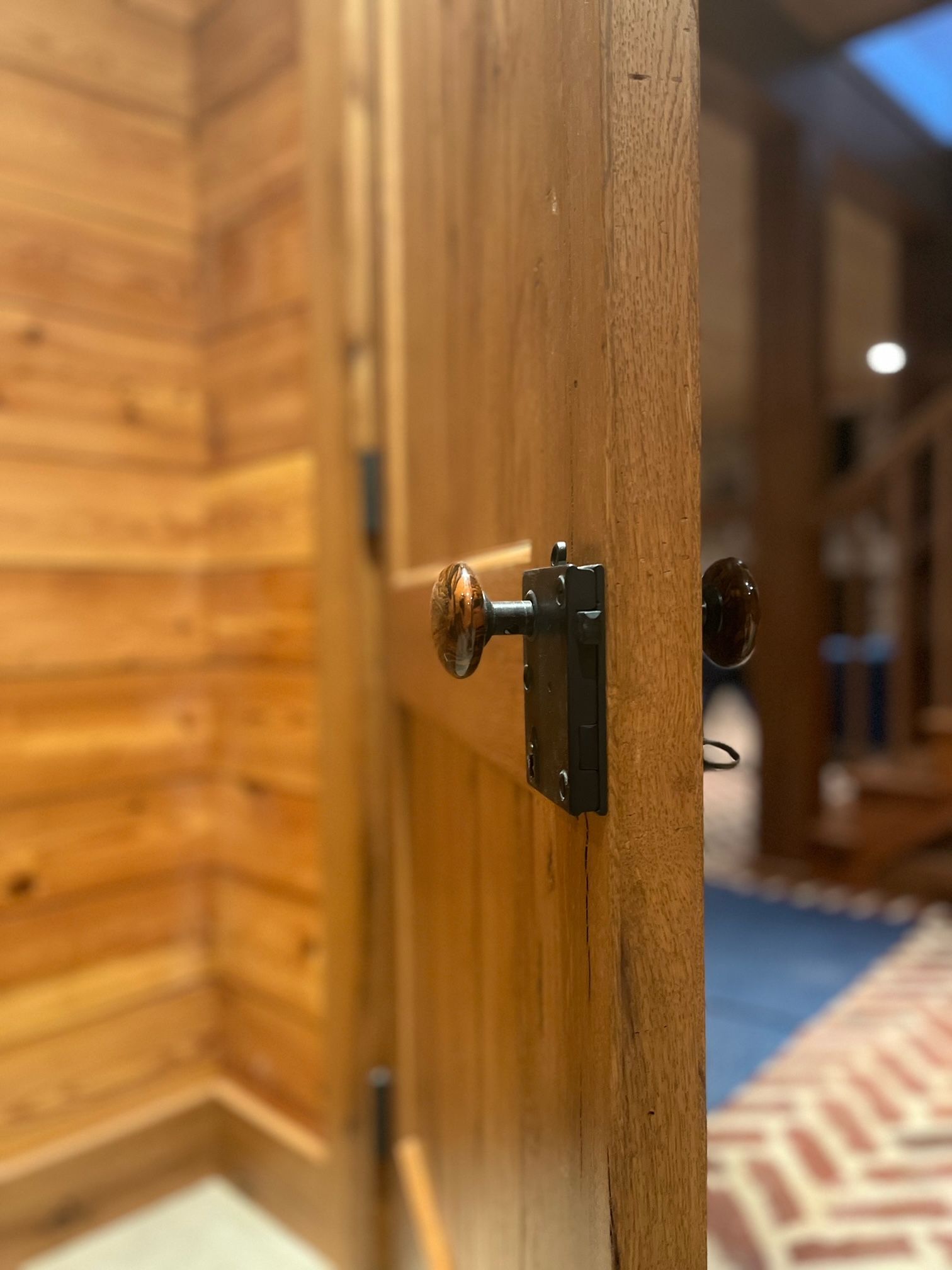 A Close-up Of a Wooden Door with A Lock on It | Narvon, PA | JDH Custom Millwork