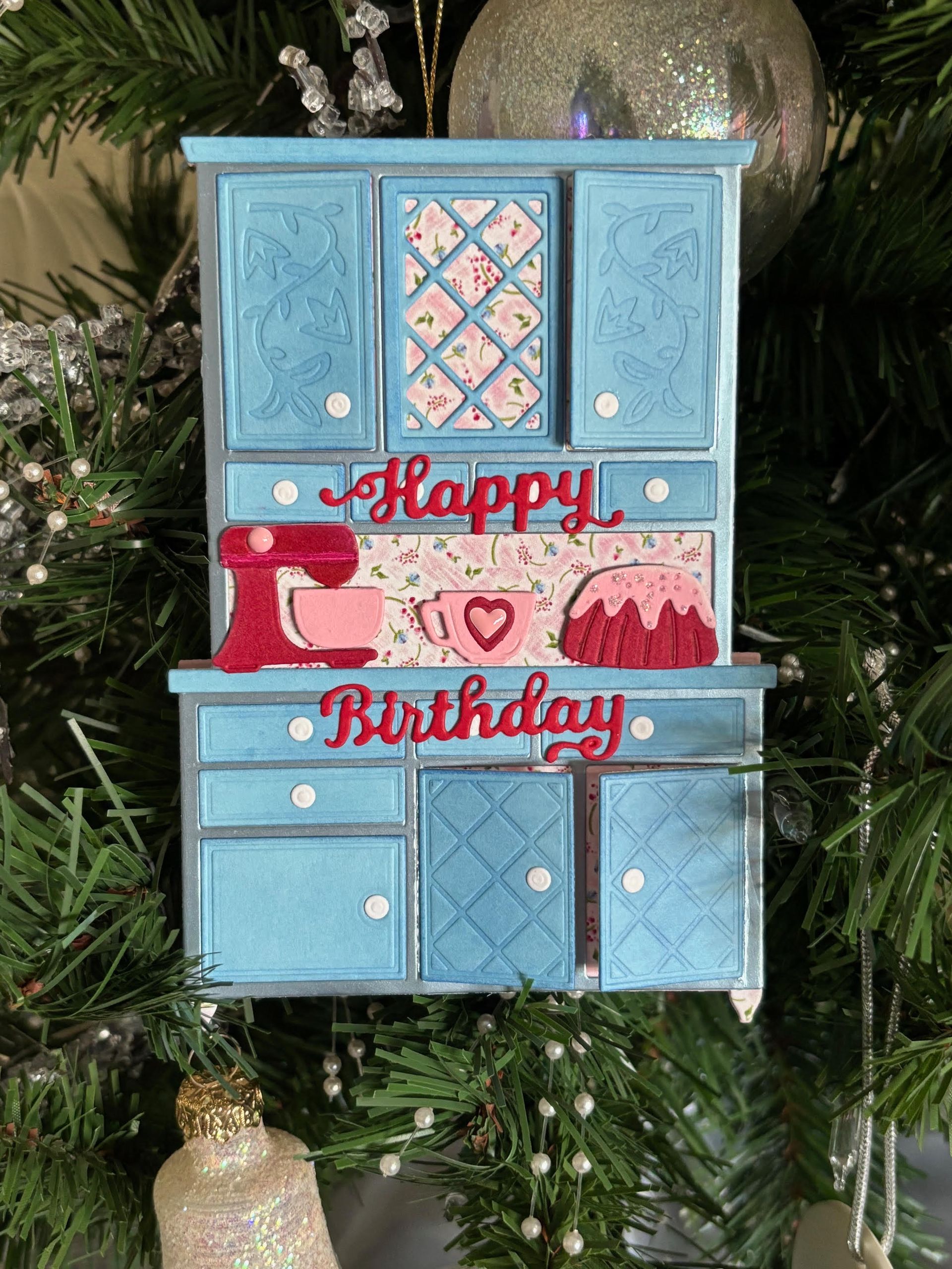 Birthday card. Personalized, handmade card by Color by Nappy.