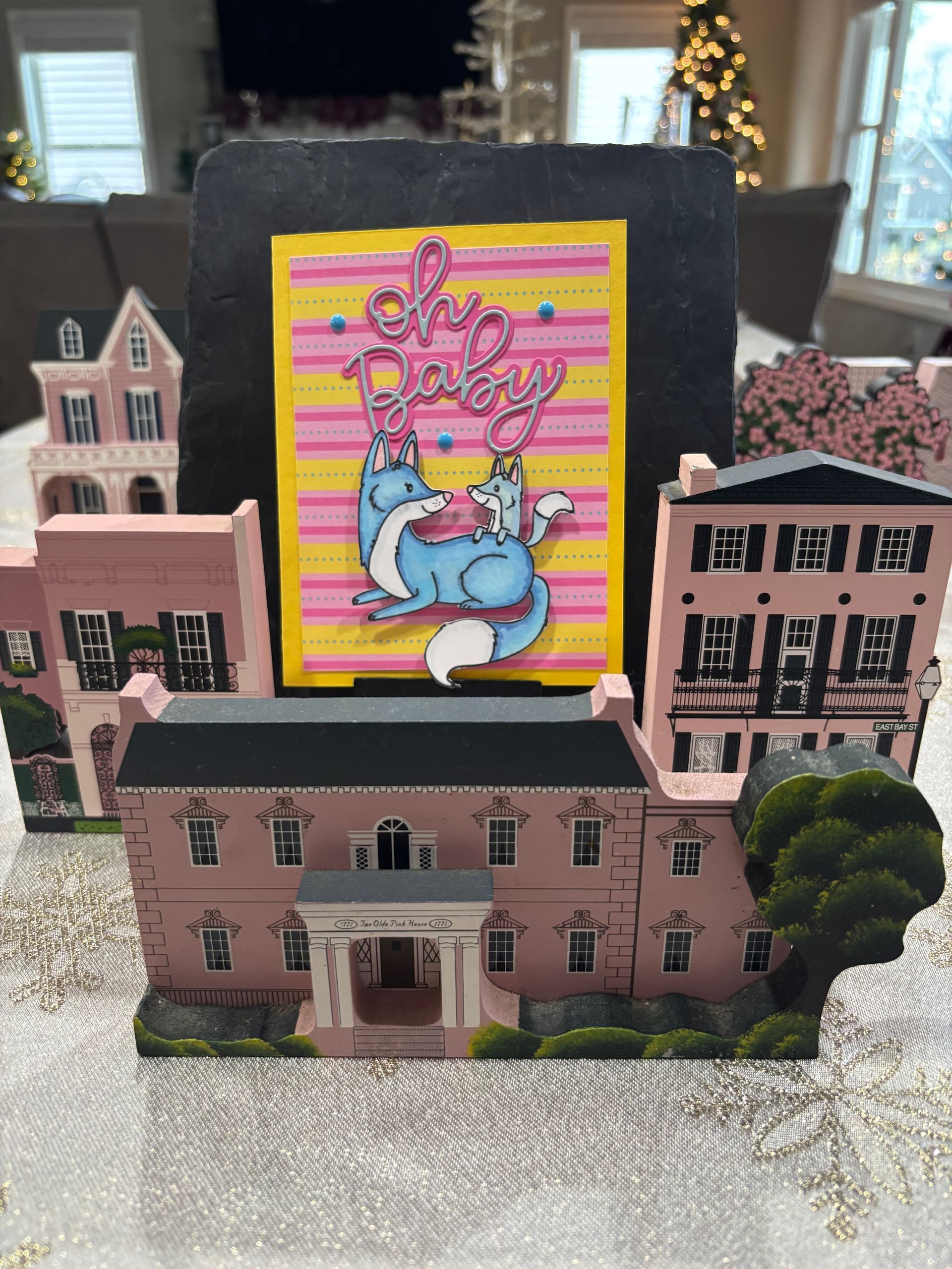 Welcome Baby handmade card - personalized for your special newborn, Color by Nappy