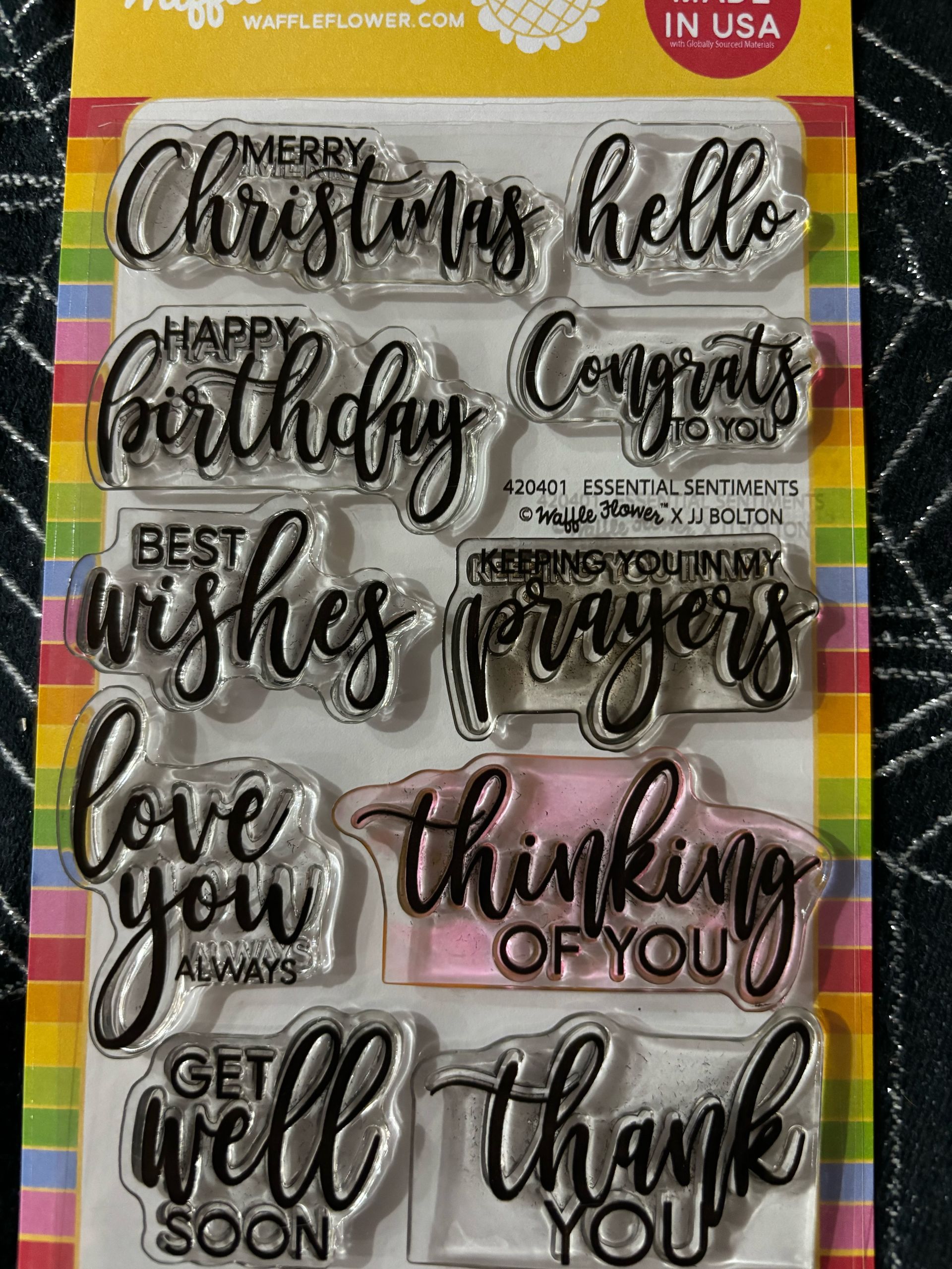 Misc sentiments for personalized handmade cards