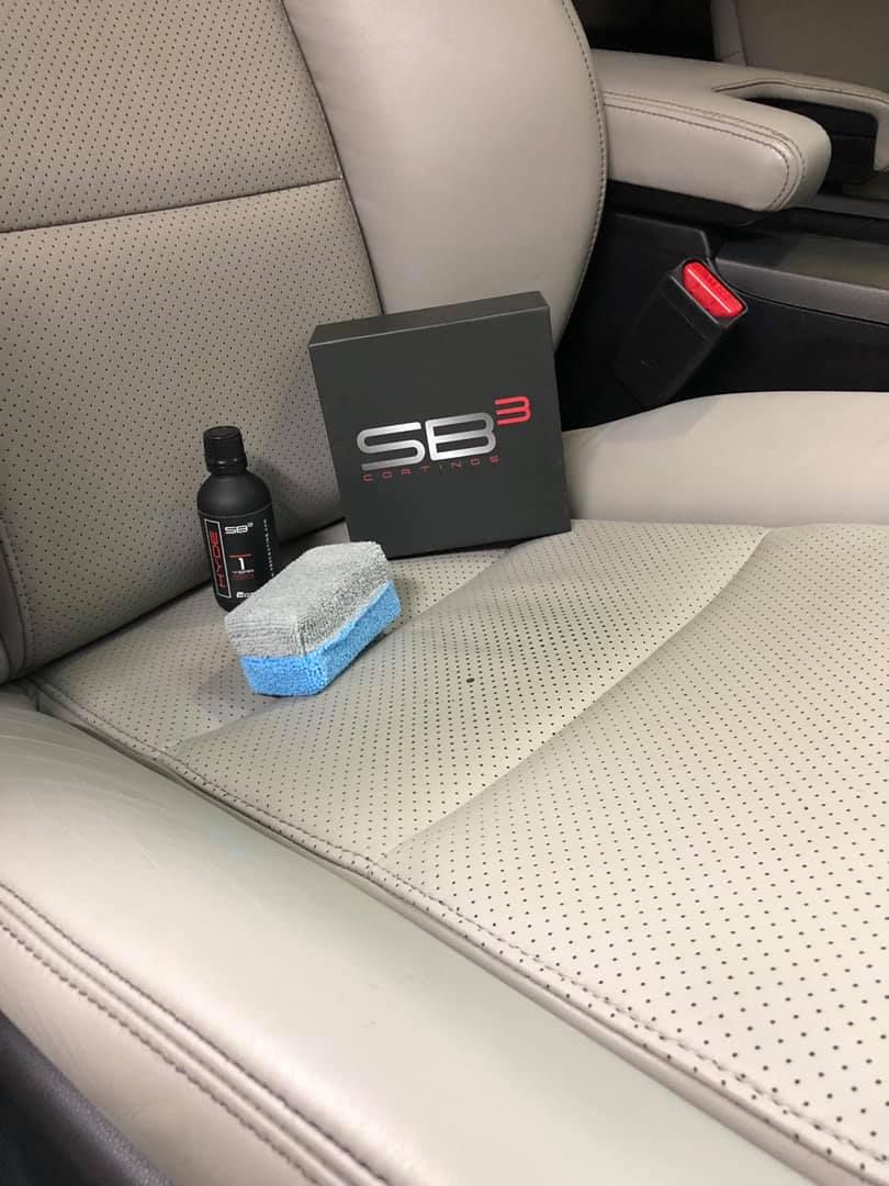 2012 Acura TL sh-awd interior detail and leather ceramic coating