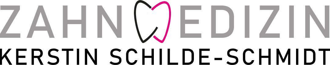 Ein Logo für Zahnmedizin mit einem Herz in der Mitte