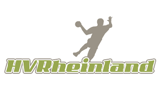 Ein Logo für Rheinland mit der Silhouette eines Handballspielers