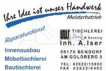 A logo for a company called ihre idee ist unser handwerk.
