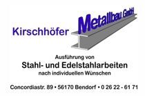 Ein Logo für eine Firma namens Kirschhofer Metallbau GmbH
