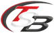 Ein rot-weiß-schwarzes Logo mit at und b auf weißem Hintergrund.