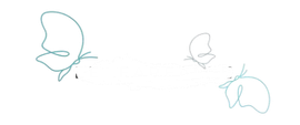 Un disegno di tre farfalle che volano nell'aria su uno sfondo bianco.