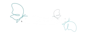 Un disegno di tre farfalle che volano nell'aria su uno sfondo bianco.
