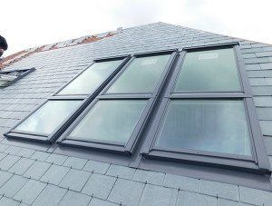 roof windows, velux windows, slate roof