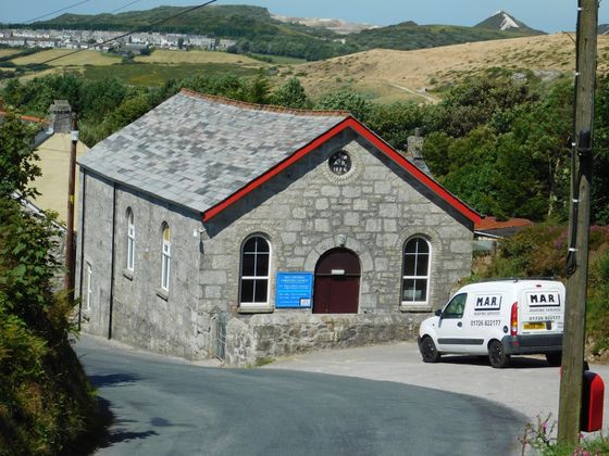 Cornwall Christian Church, reroof, rag slate, roofers, listed building