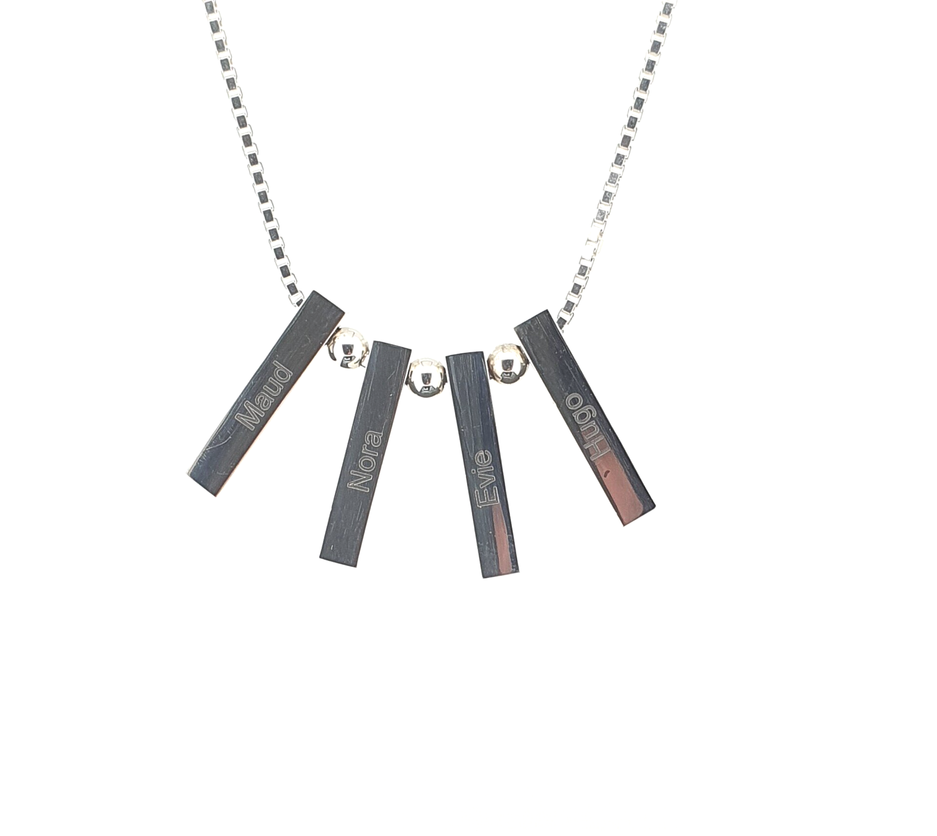 Naam hanger zilver handgemaakt goudsmid