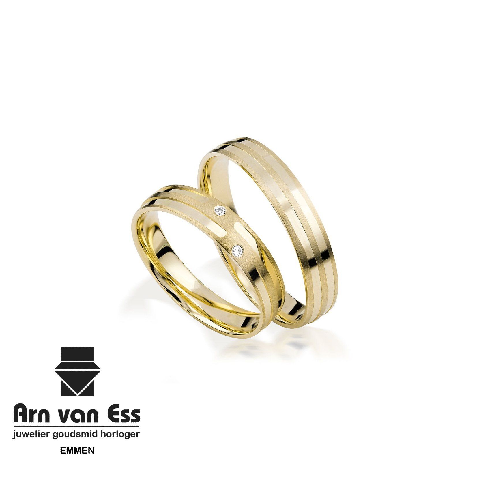 Geel gouden trouwringen S152