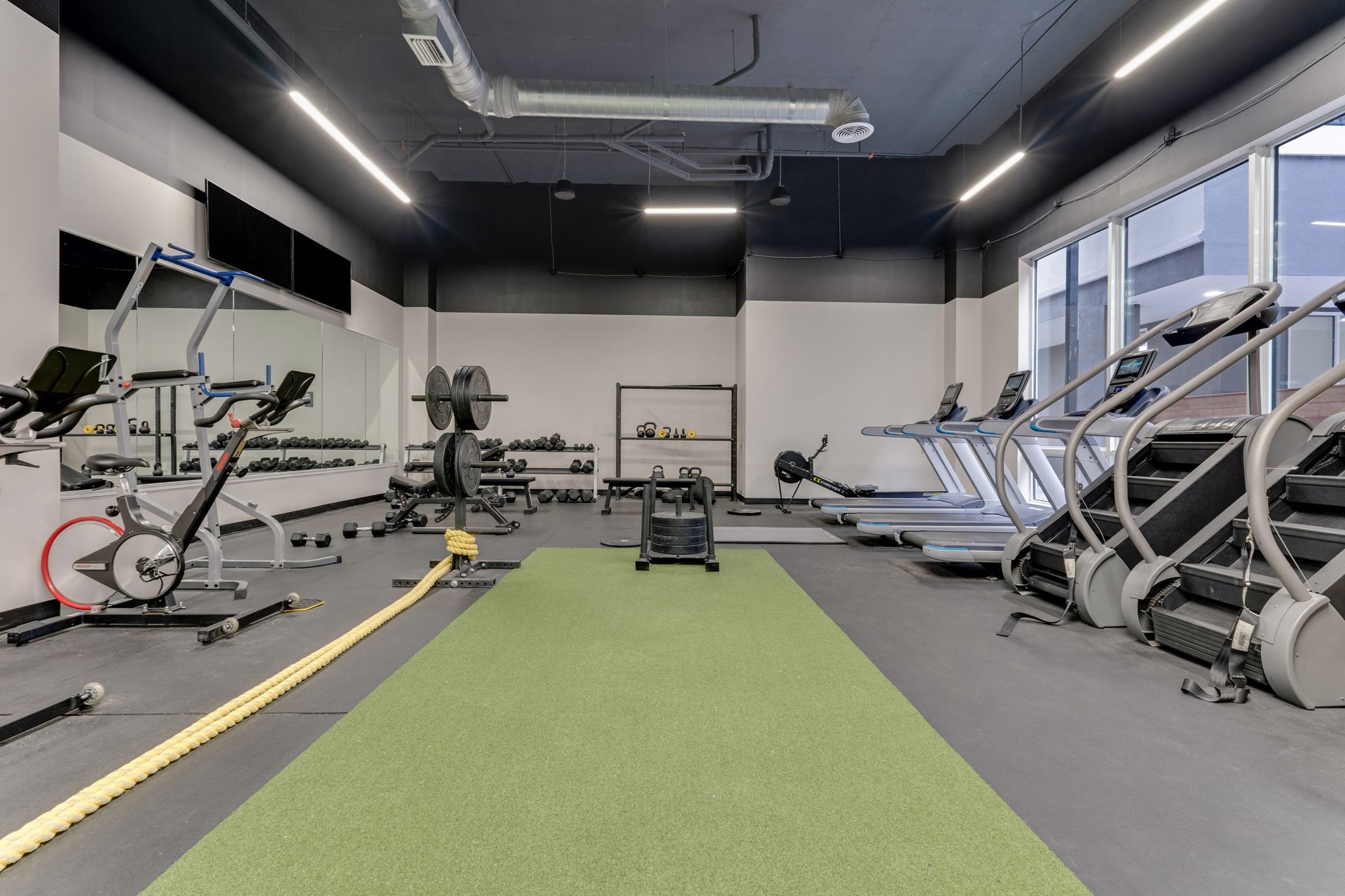 Fully Equipped Fitness Center.