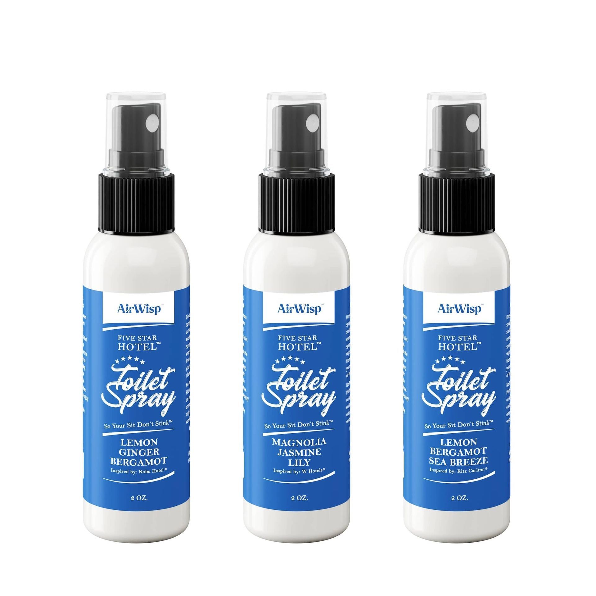 AirWIsp Toilet Spray Variety Pack Nobu W Ritz