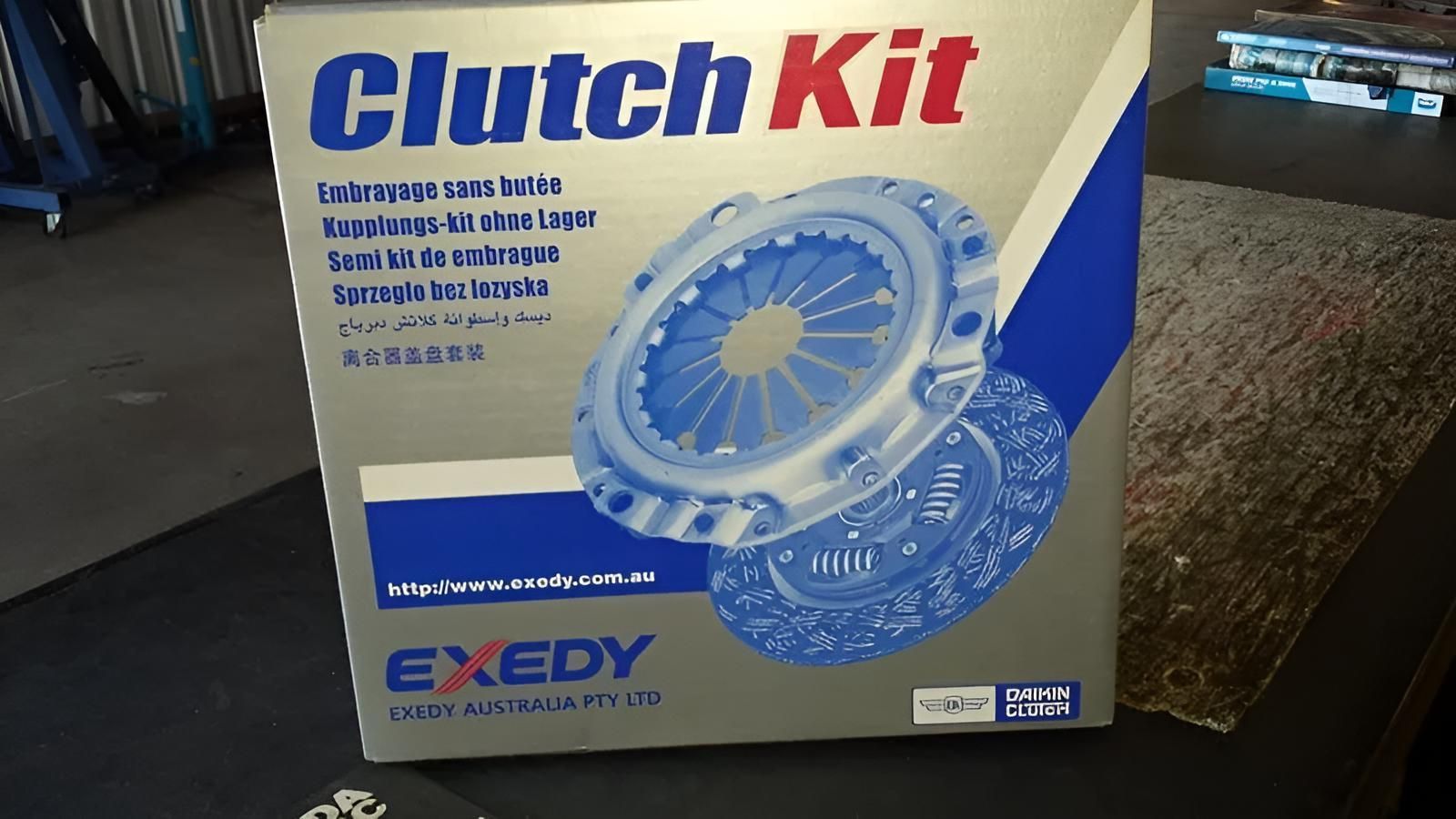 A Box of Exedy Clutch Kit Sits on a Table — Macquarie Brake & Automotive Services In Port Macquarie, NSW