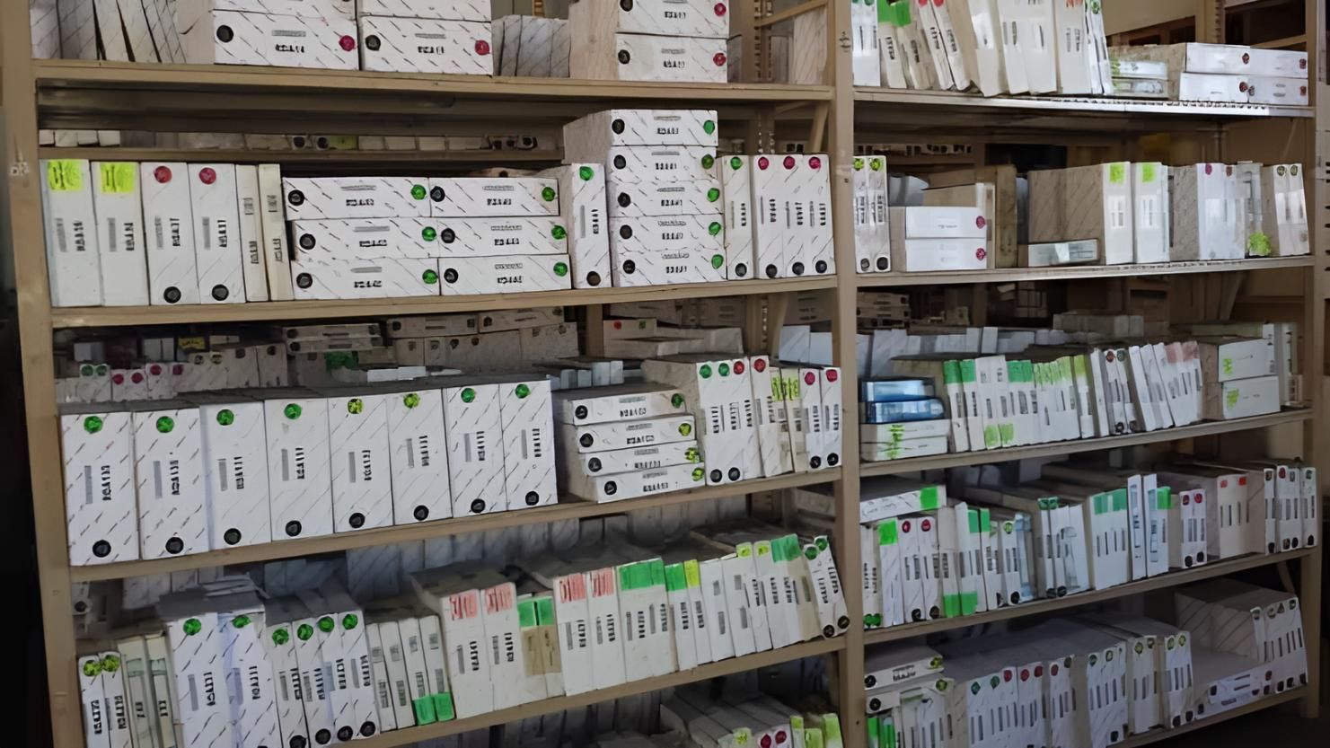 A Warehouse Filled With Lots of Boxes and Binders — Macquarie Brake & Automotive Services In Wauchope, NSW