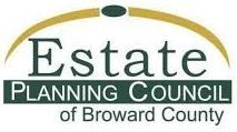The logo for the estate planning council of broward county.