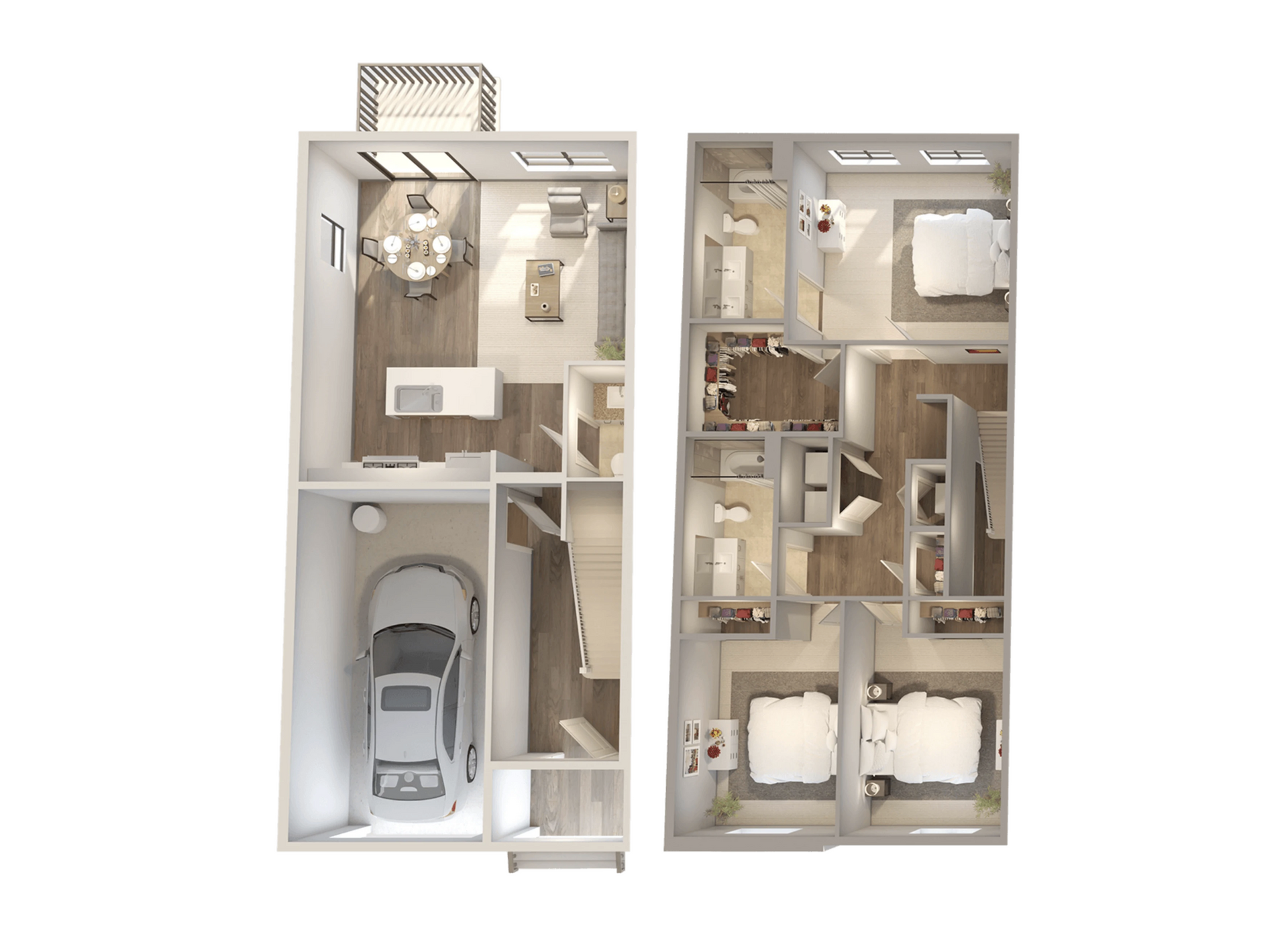 3 Bedroom - 1 Car - Townhome