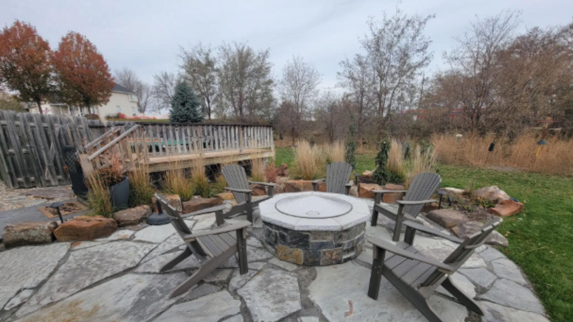 Hardscape Contractor Omaha NE outdoor patio by Garret’s Lawn Services