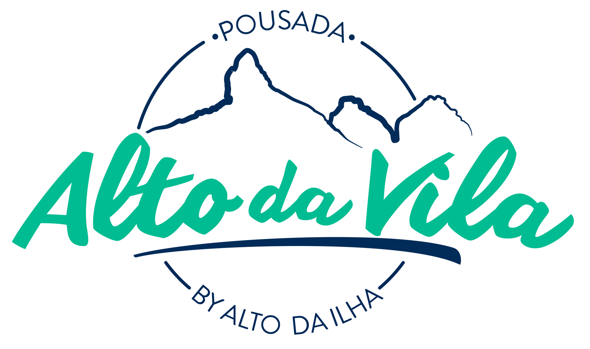 A logo for a hotel called alto da vila