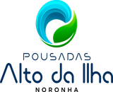 A logo for a hotel called pousadas alto da ilha