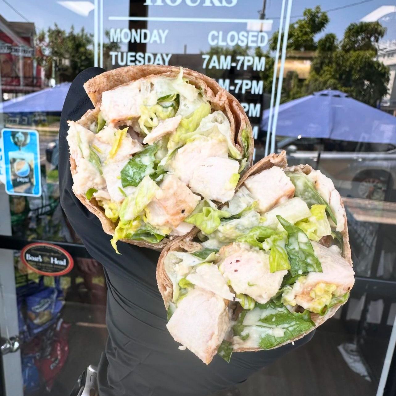 Chicken Caesar wrap