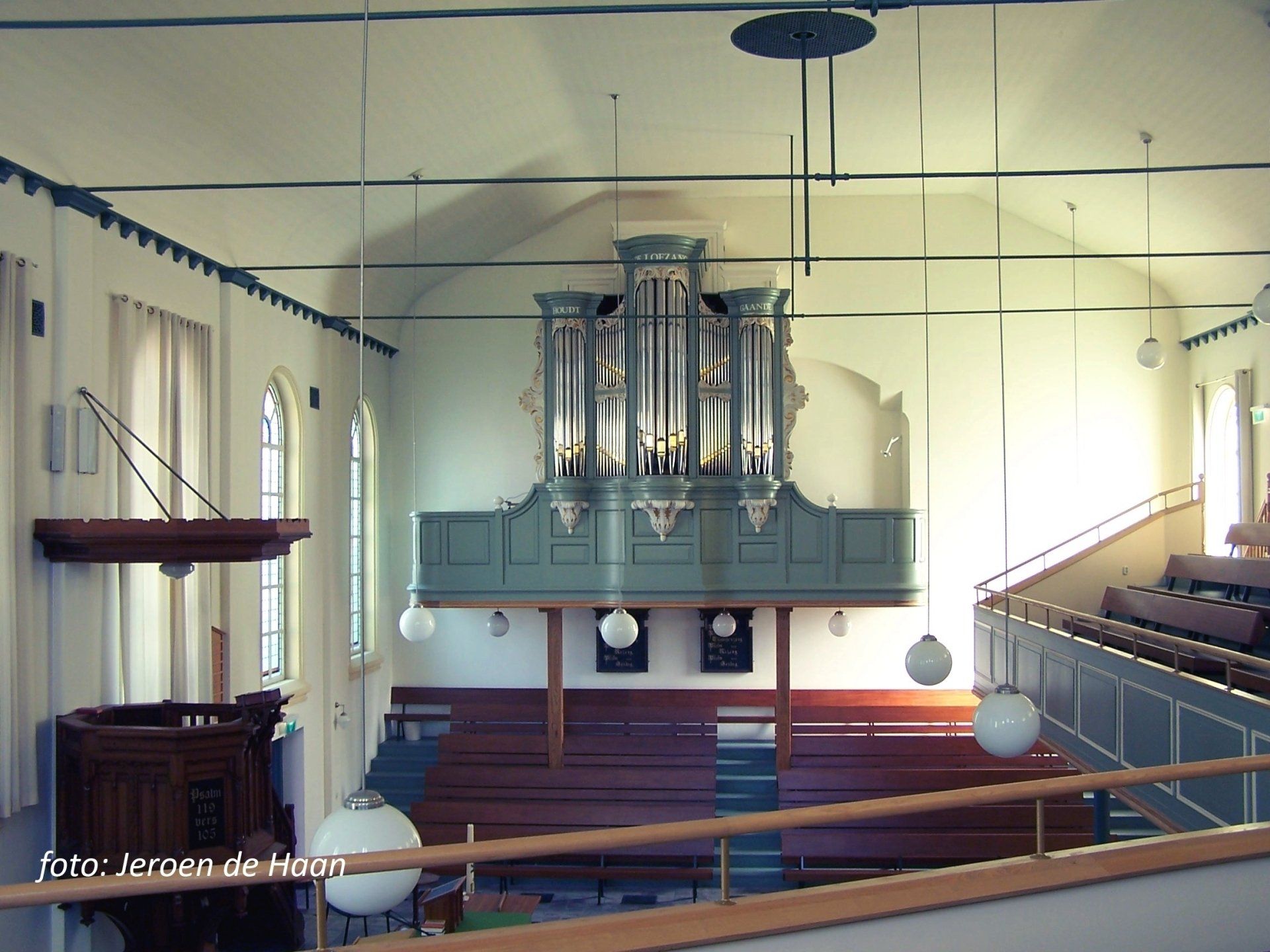 maranathakerk, Alphen aan den Rijn, Courtain, orgel