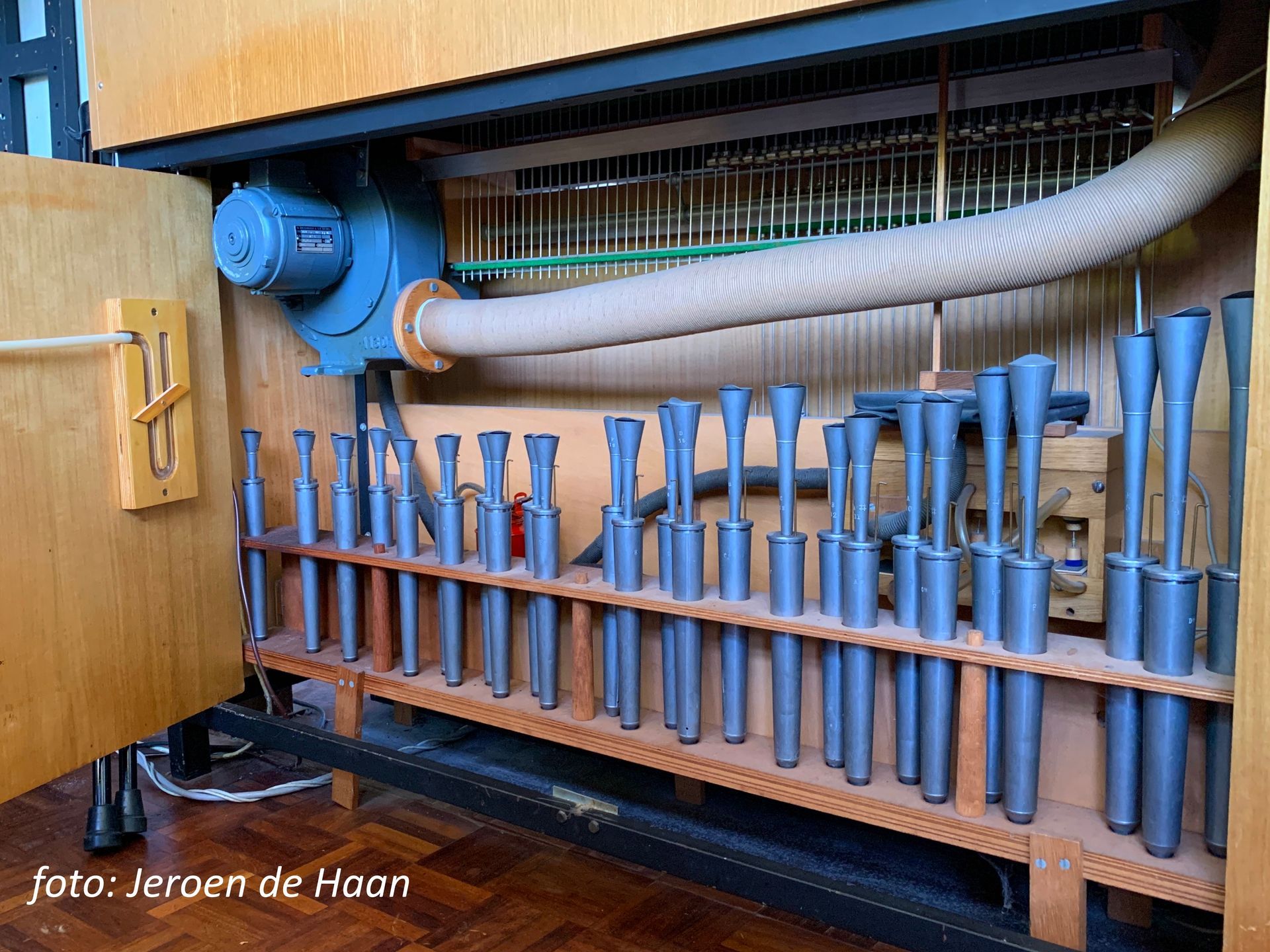 Tongwerk pedaalregister huisorgel