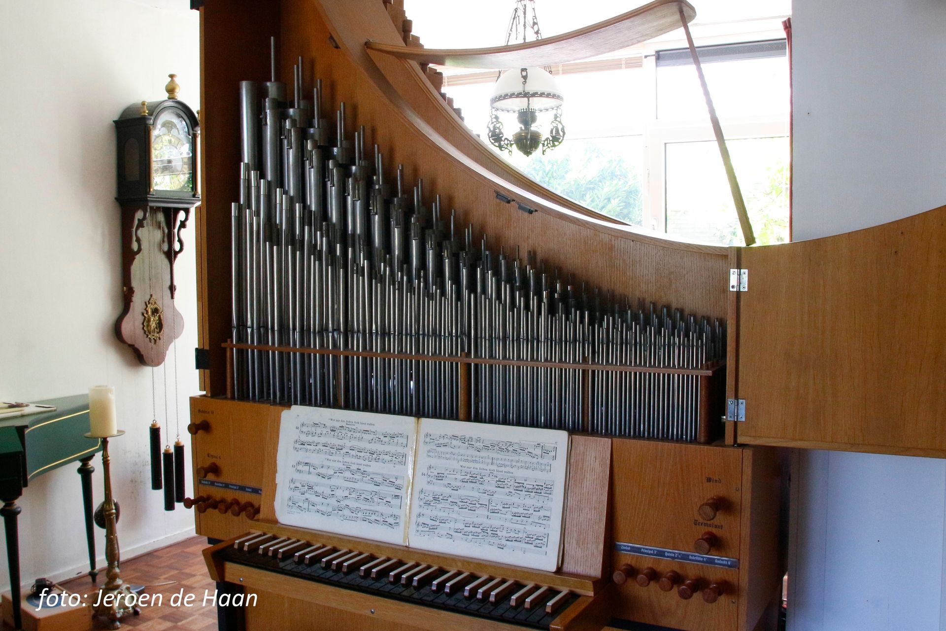 klavier, registerknoppen, huisorgel