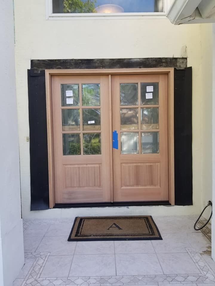 A door that has the letter a on it